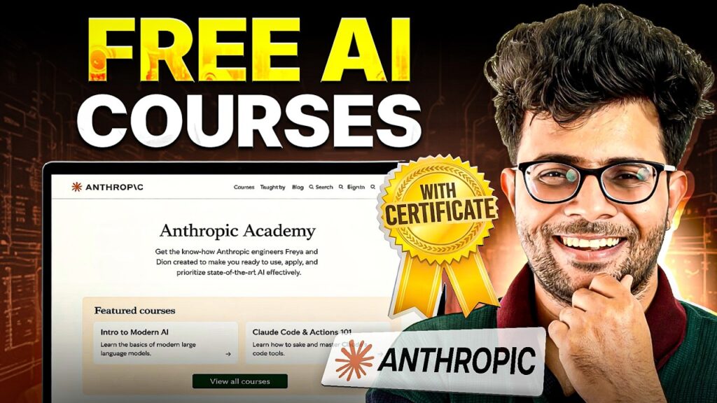 10 FREE AI Courses for Beginners with Certificate ✅ 🔥
