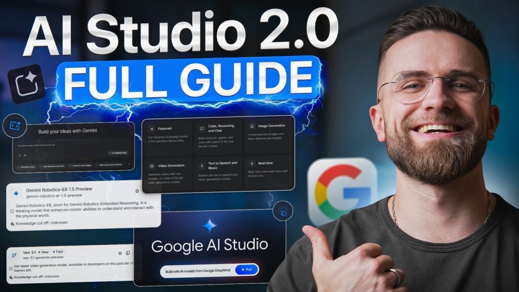 Google AI Studio 2.0 Tutorial: How to Use All Google AI Tools for FREE Google AI Studio 2.0 Tutorial: How to Use All Google AI Tools for FREE