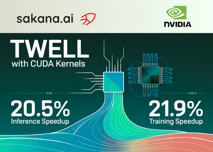 Sakana AI and NVIDIA Introduce TwELL with CUDA Kernels for 20.5% Inference and 21.9% Training Speedup in LLMs Sakana AI and NVIDIA Introduce TwELL with CUDA Kernels for 20.5% Inference and 21.9% Training Speedup in LLMs