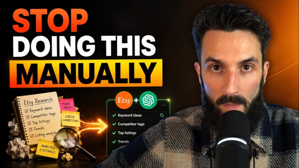 5 Etsy + ChatGPT AI Hacks That Literally Save You Hours (Beginner Friendly Tutorial + Free Prompts)