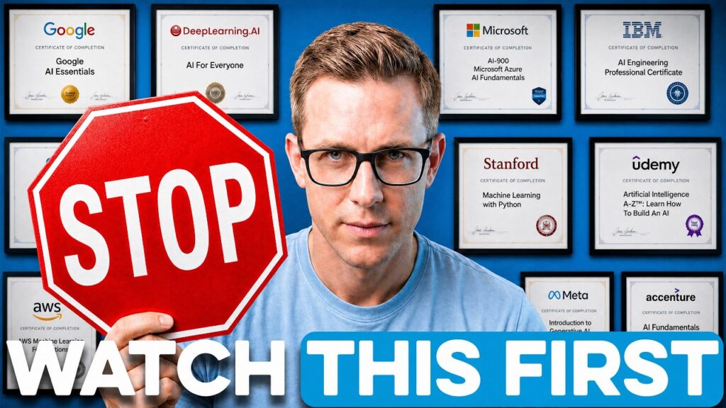 STOP Buying AI Certifications Until You Watch This STOP Buying AI Certifications Until You Watch This
